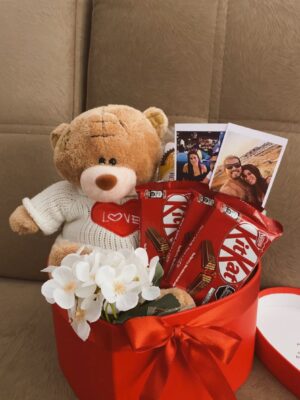 BOX HEART OSITO LOVE